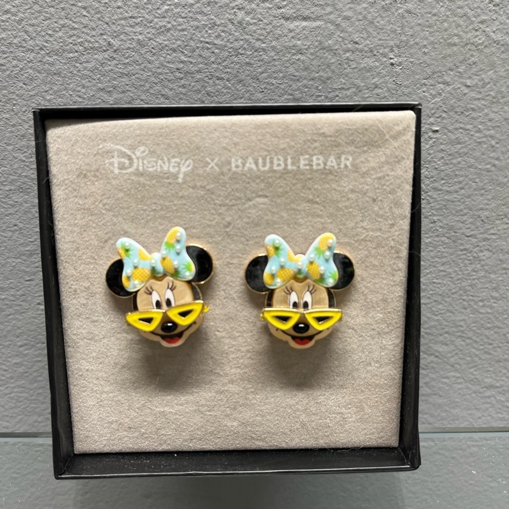 Disney x Baublebar Minnie Mouse Earrings NIB